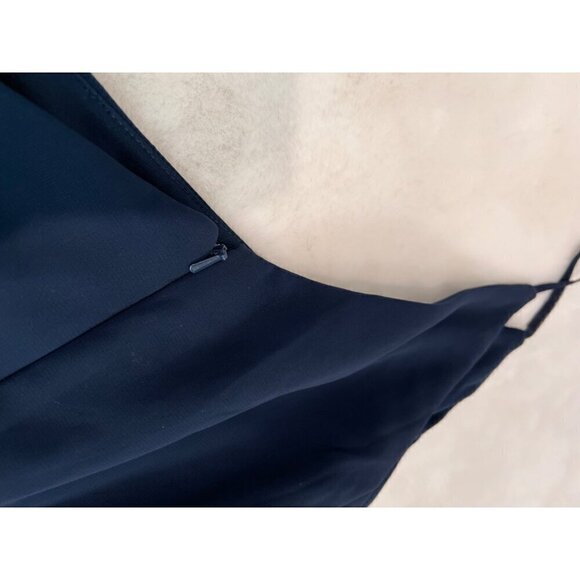 New AFTER SIX Size 20-R1 ONE-SHOULDER CHIFFON MAXI DRESS W/SHIRRED FRONT SLIT - Picture 9 of 12